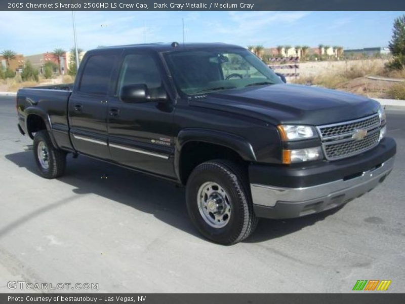 Dark Gray Metallic / Medium Gray 2005 Chevrolet Silverado 2500HD LS Crew Cab
