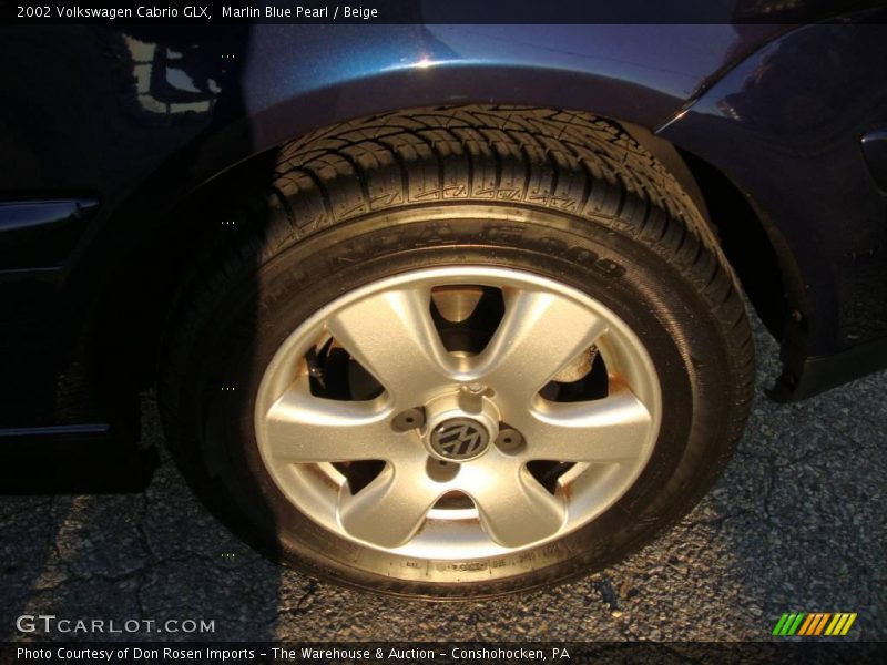 Marlin Blue Pearl / Beige 2002 Volkswagen Cabrio GLX