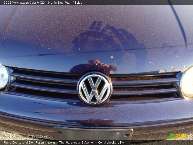 Marlin Blue Pearl / Beige 2002 Volkswagen Cabrio GLX