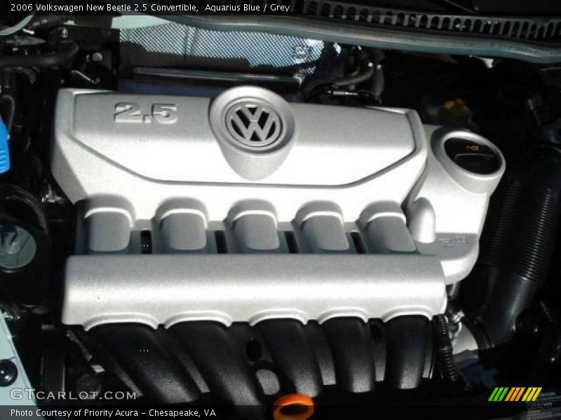 Aquarius Blue / Grey 2006 Volkswagen New Beetle 2.5 Convertible