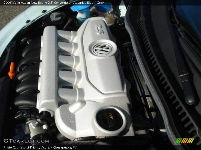 Aquarius Blue / Grey 2006 Volkswagen New Beetle 2.5 Convertible