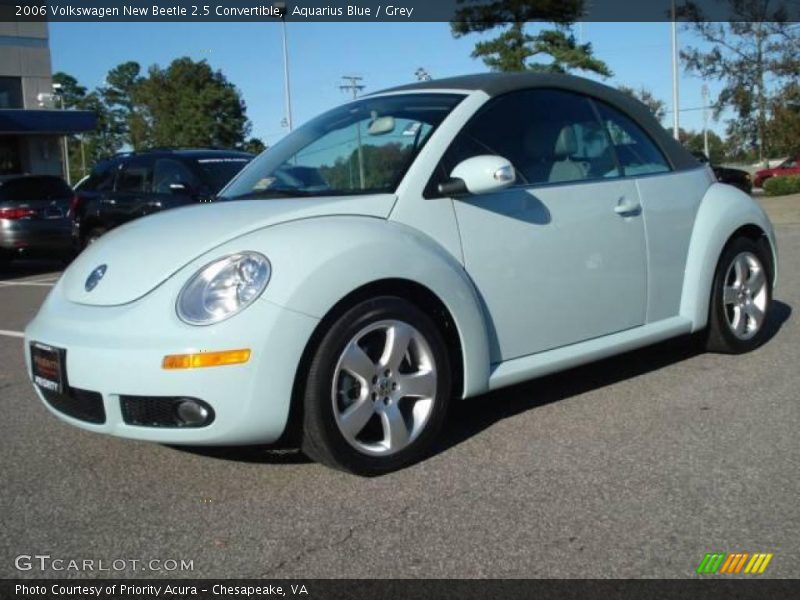 Aquarius Blue / Grey 2006 Volkswagen New Beetle 2.5 Convertible