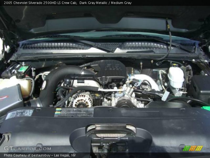 Dark Gray Metallic / Medium Gray 2005 Chevrolet Silverado 2500HD LS Crew Cab