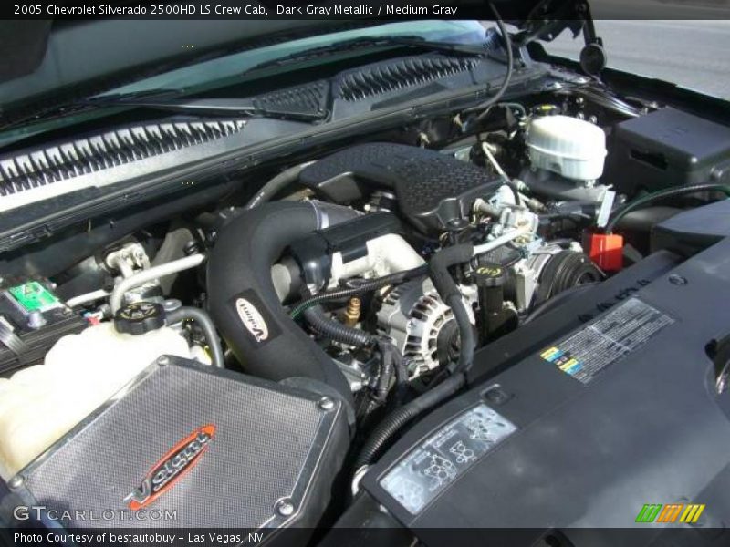 Dark Gray Metallic / Medium Gray 2005 Chevrolet Silverado 2500HD LS Crew Cab