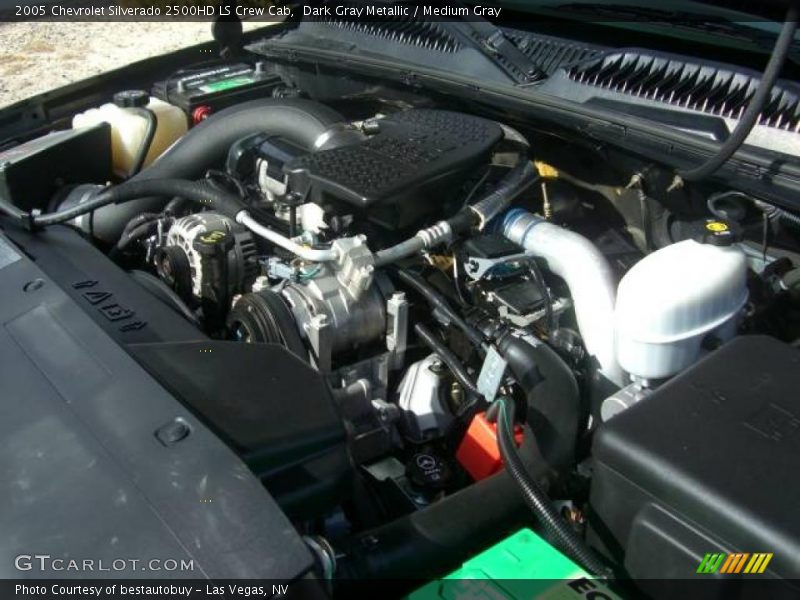 Dark Gray Metallic / Medium Gray 2005 Chevrolet Silverado 2500HD LS Crew Cab