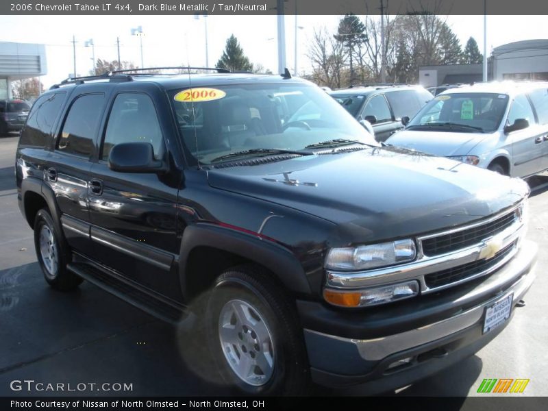 Dark Blue Metallic / Tan/Neutral 2006 Chevrolet Tahoe LT 4x4