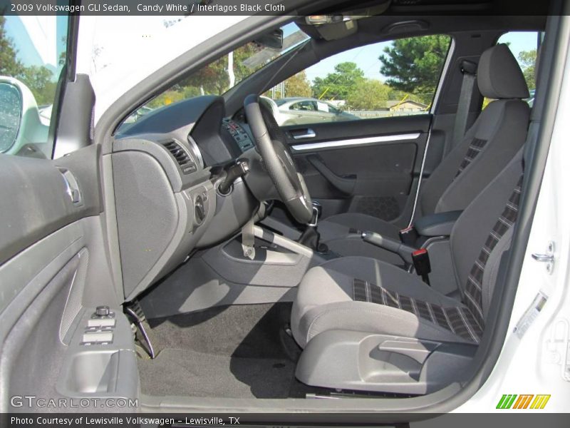 Candy White / Interlagos Black Cloth 2009 Volkswagen GLI Sedan