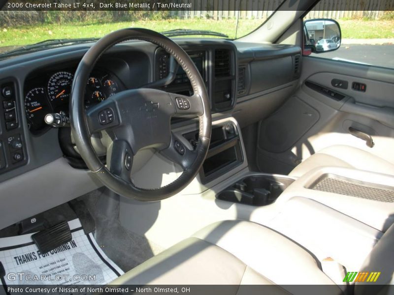 Dark Blue Metallic / Tan/Neutral 2006 Chevrolet Tahoe LT 4x4