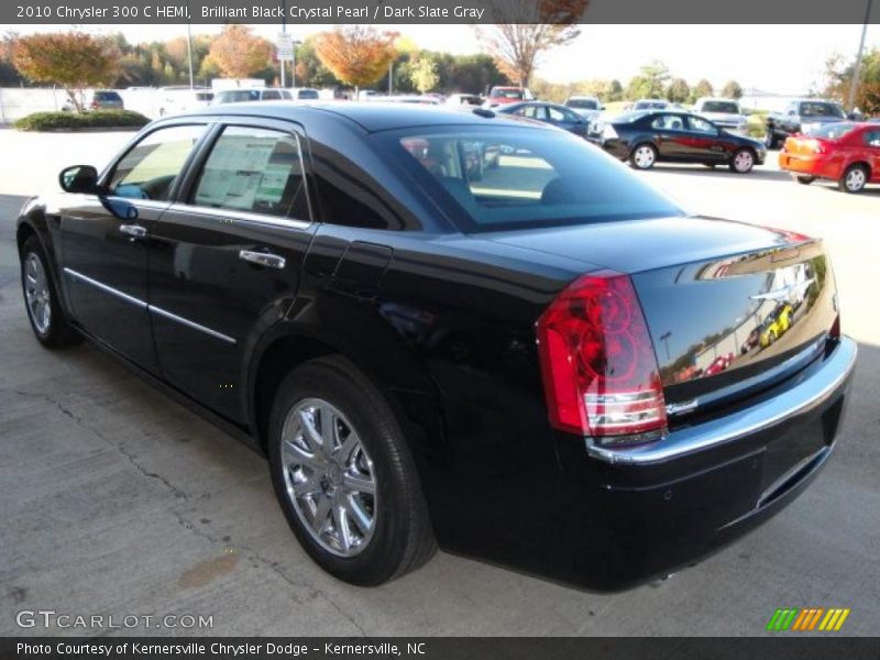 Brilliant Black Crystal Pearl / Dark Slate Gray 2010 Chrysler 300 C HEMI