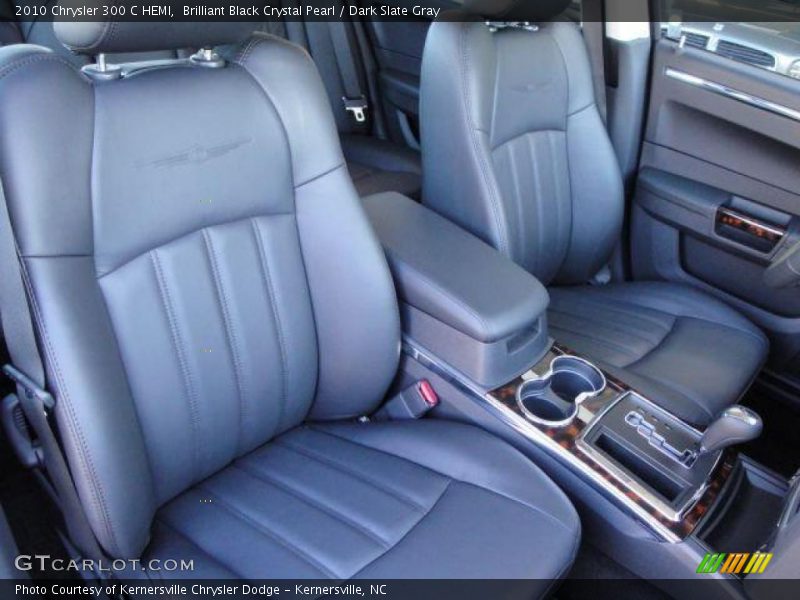Brilliant Black Crystal Pearl / Dark Slate Gray 2010 Chrysler 300 C HEMI