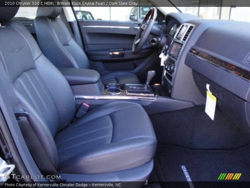Brilliant Black Crystal Pearl / Dark Slate Gray 2010 Chrysler 300 C HEMI