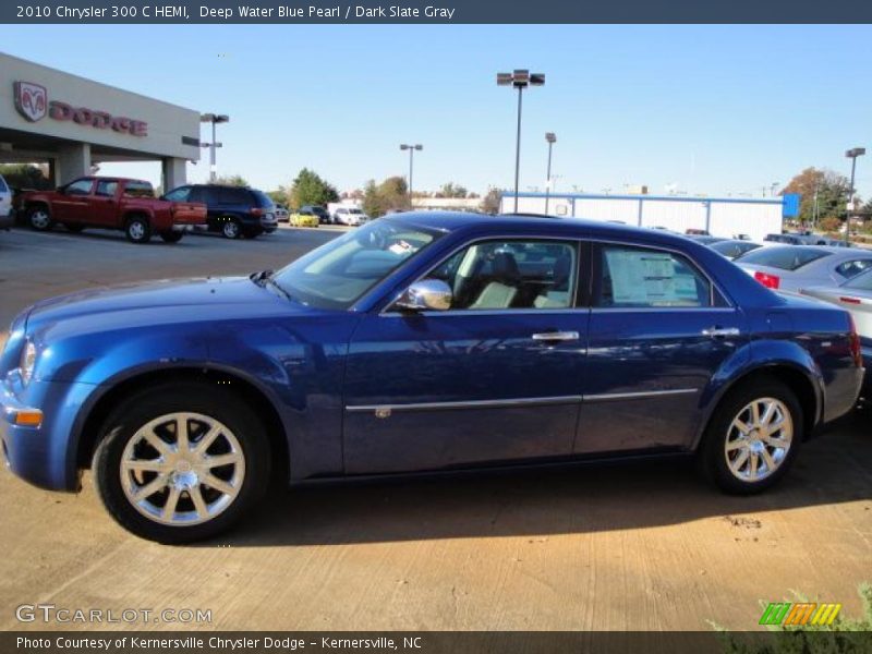 Deep Water Blue Pearl / Dark Slate Gray 2010 Chrysler 300 C HEMI