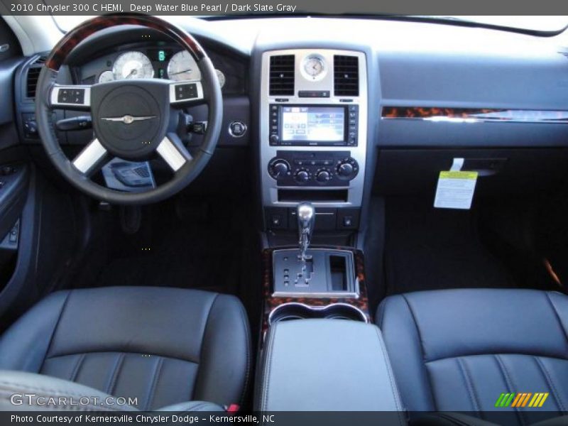 Deep Water Blue Pearl / Dark Slate Gray 2010 Chrysler 300 C HEMI