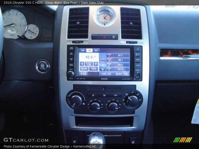 Deep Water Blue Pearl / Dark Slate Gray 2010 Chrysler 300 C HEMI
