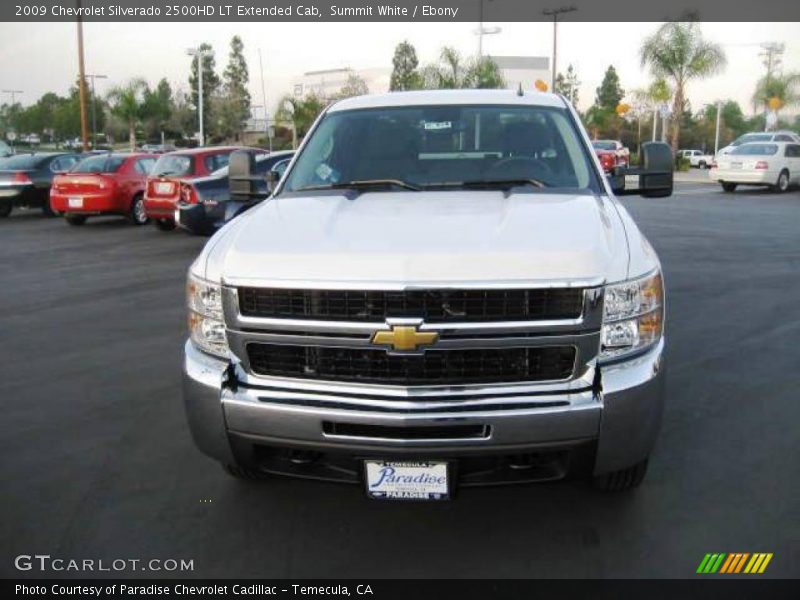 Summit White / Ebony 2009 Chevrolet Silverado 2500HD LT Extended Cab