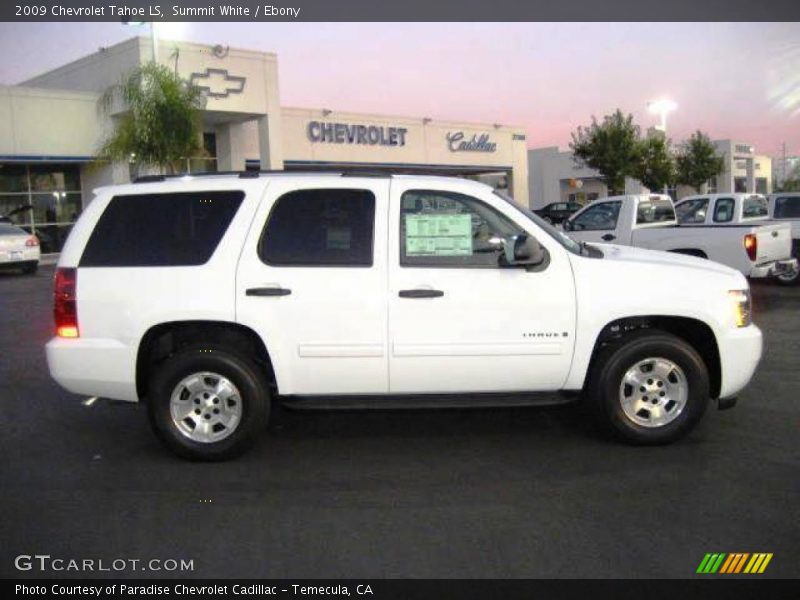 Summit White / Ebony 2009 Chevrolet Tahoe LS