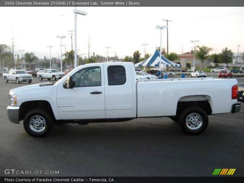 Summit White / Ebony 2009 Chevrolet Silverado 2500HD LT Extended Cab