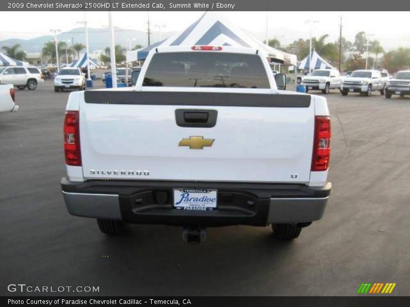 Summit White / Ebony 2009 Chevrolet Silverado 2500HD LT Extended Cab