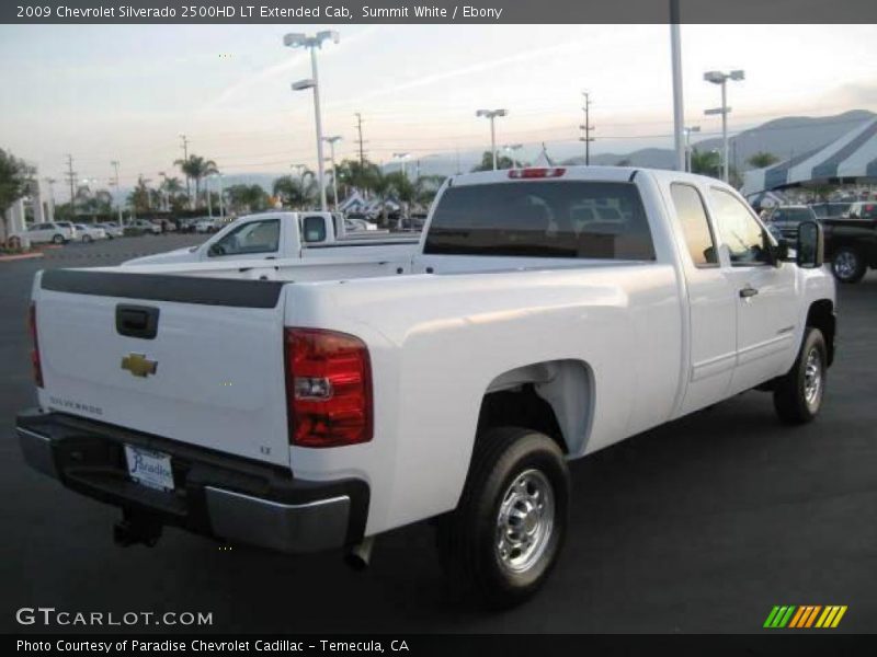 Summit White / Ebony 2009 Chevrolet Silverado 2500HD LT Extended Cab