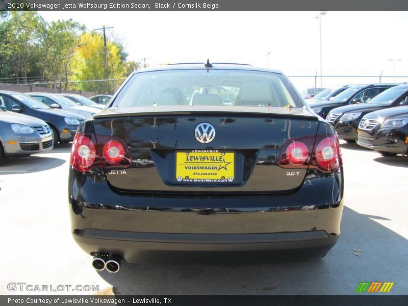 Black / Cornsilk Beige 2010 Volkswagen Jetta Wolfsburg Edition Sedan