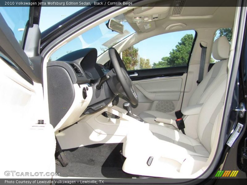 Black / Cornsilk Beige 2010 Volkswagen Jetta Wolfsburg Edition Sedan