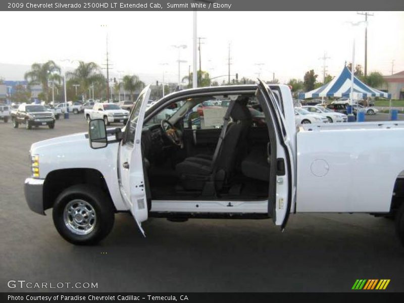 Summit White / Ebony 2009 Chevrolet Silverado 2500HD LT Extended Cab