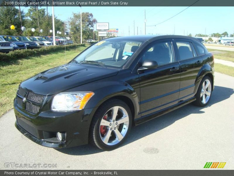 Brilliant Black Crystal Pearl / Dark Slate Gray 2008 Dodge Caliber SRT4