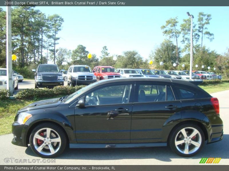 Brilliant Black Crystal Pearl / Dark Slate Gray 2008 Dodge Caliber SRT4