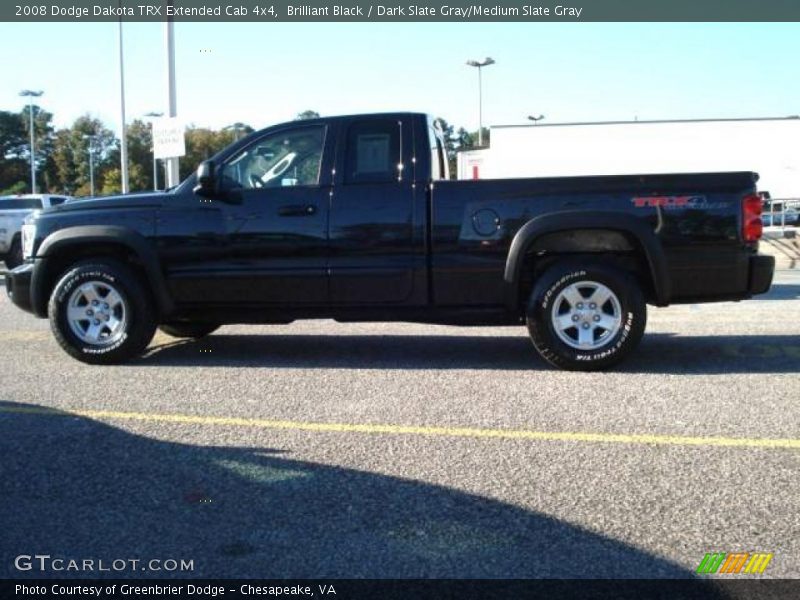 Brilliant Black / Dark Slate Gray/Medium Slate Gray 2008 Dodge Dakota TRX Extended Cab 4x4