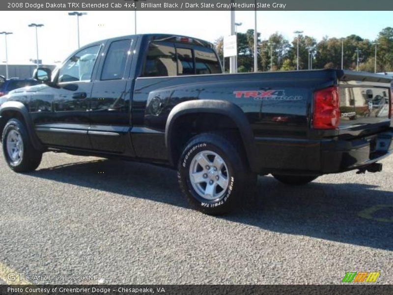 Brilliant Black / Dark Slate Gray/Medium Slate Gray 2008 Dodge Dakota TRX Extended Cab 4x4