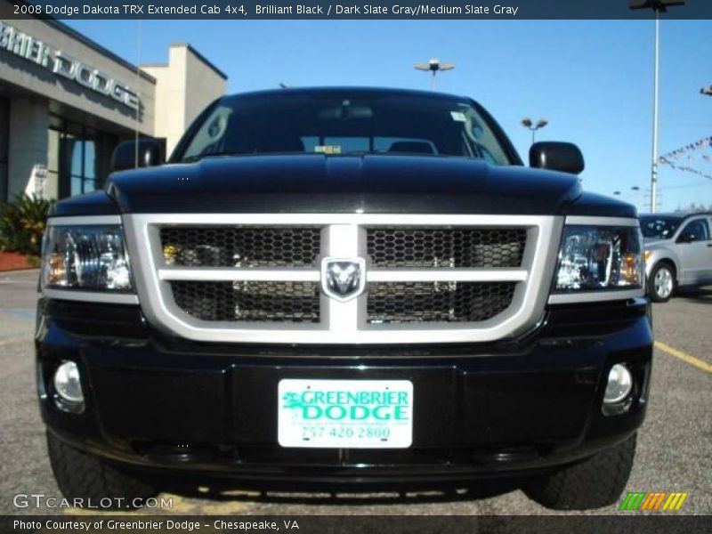 Brilliant Black / Dark Slate Gray/Medium Slate Gray 2008 Dodge Dakota TRX Extended Cab 4x4