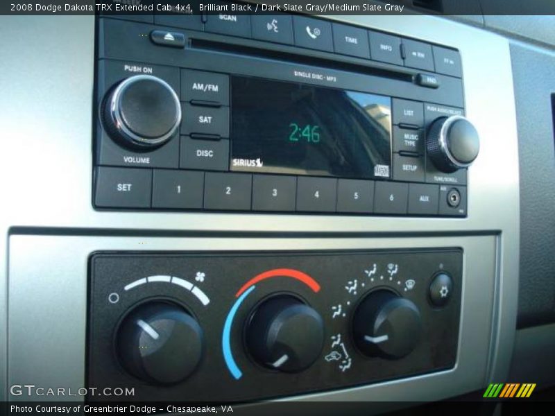 Brilliant Black / Dark Slate Gray/Medium Slate Gray 2008 Dodge Dakota TRX Extended Cab 4x4