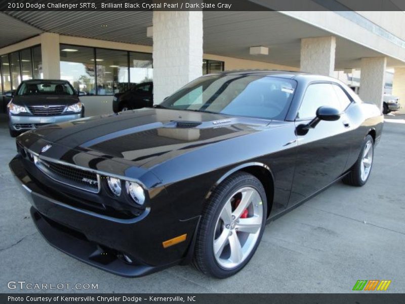 Brilliant Black Crystal Pearl / Dark Slate Gray 2010 Dodge Challenger SRT8