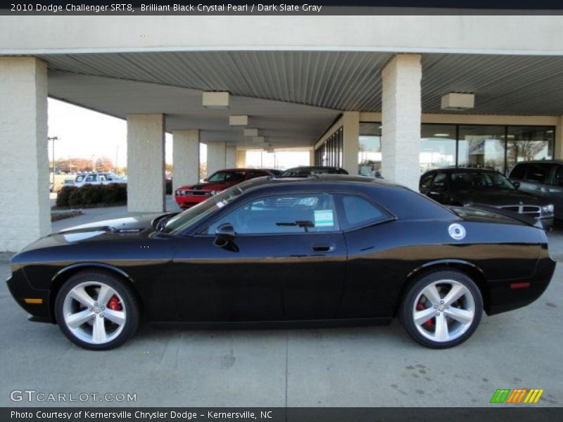 Brilliant Black Crystal Pearl / Dark Slate Gray 2010 Dodge Challenger SRT8