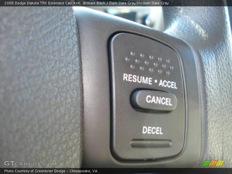 Brilliant Black / Dark Slate Gray/Medium Slate Gray 2008 Dodge Dakota TRX Extended Cab 4x4