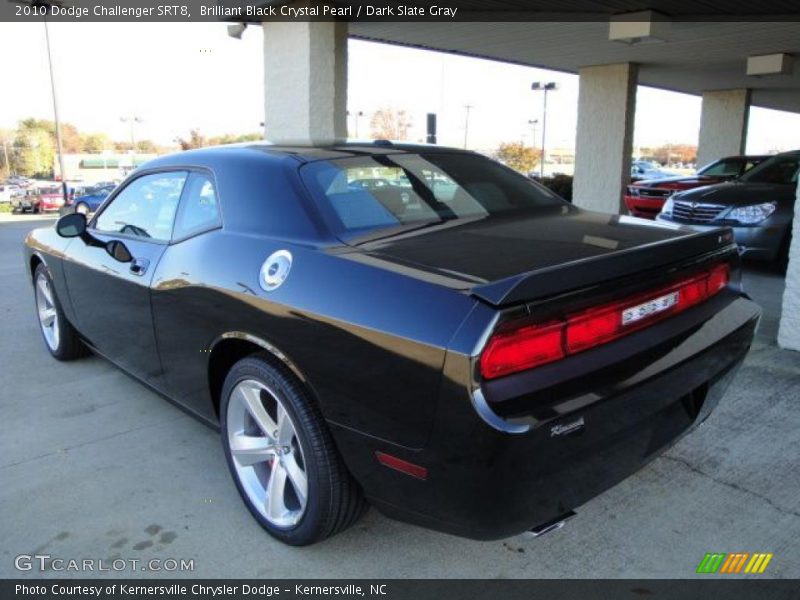 Brilliant Black Crystal Pearl / Dark Slate Gray 2010 Dodge Challenger SRT8