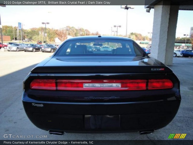 Brilliant Black Crystal Pearl / Dark Slate Gray 2010 Dodge Challenger SRT8