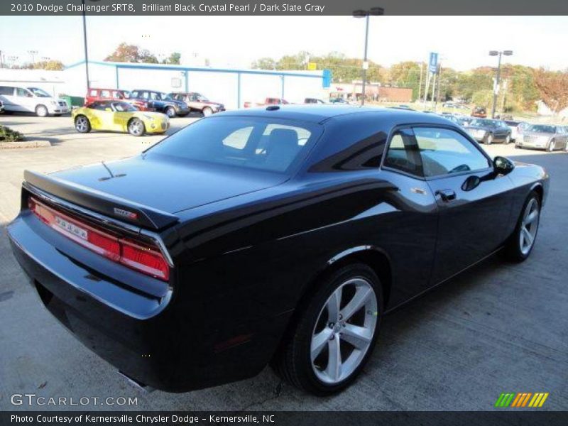 Brilliant Black Crystal Pearl / Dark Slate Gray 2010 Dodge Challenger SRT8