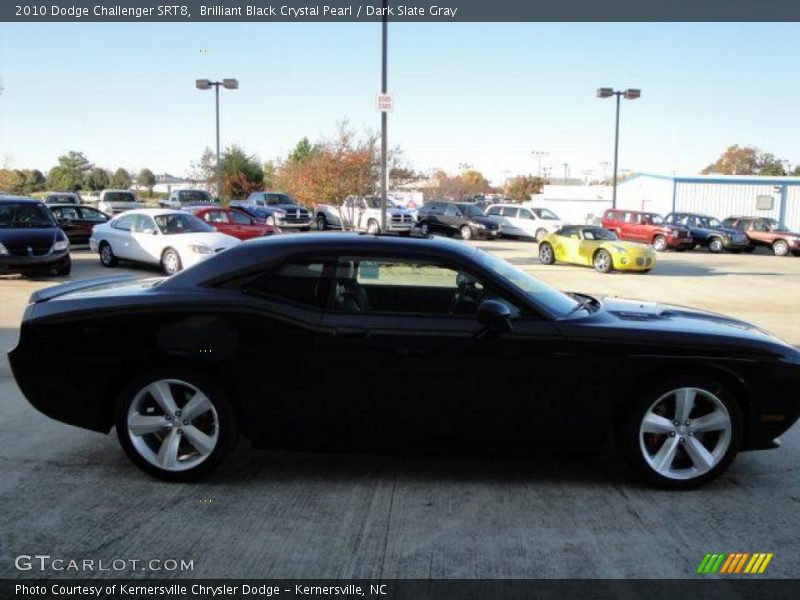 Brilliant Black Crystal Pearl / Dark Slate Gray 2010 Dodge Challenger SRT8