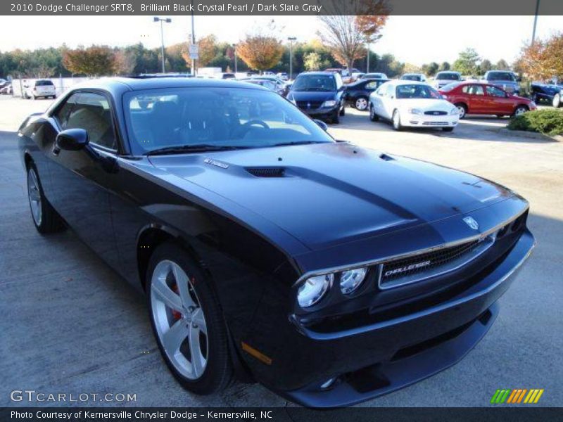 Brilliant Black Crystal Pearl / Dark Slate Gray 2010 Dodge Challenger SRT8