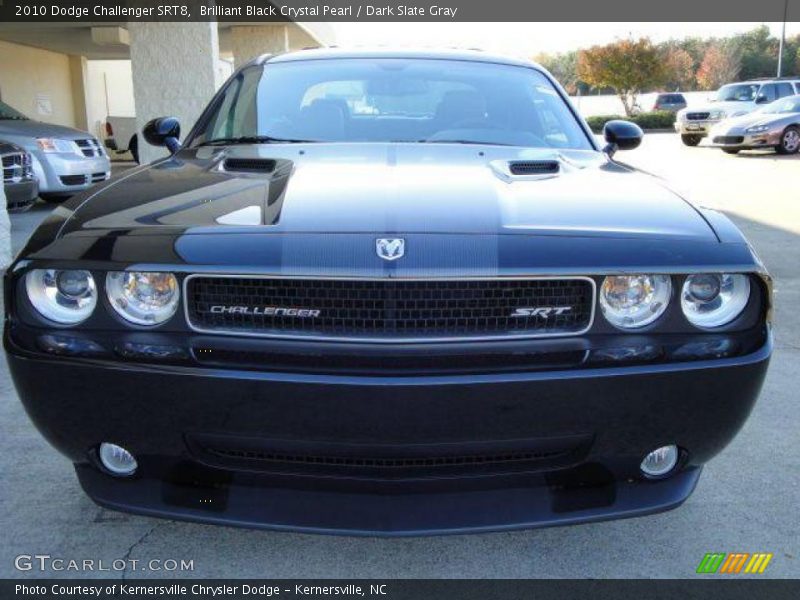 Brilliant Black Crystal Pearl / Dark Slate Gray 2010 Dodge Challenger SRT8