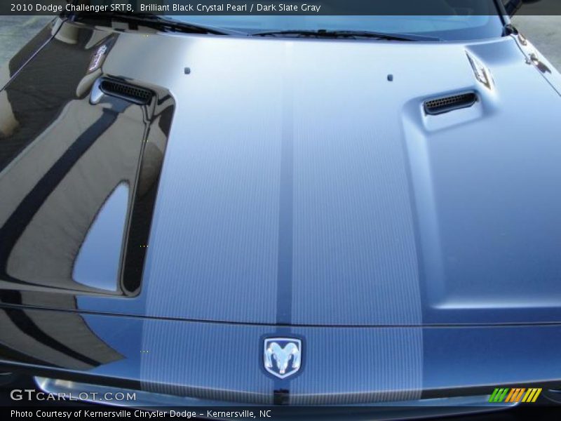 Brilliant Black Crystal Pearl / Dark Slate Gray 2010 Dodge Challenger SRT8