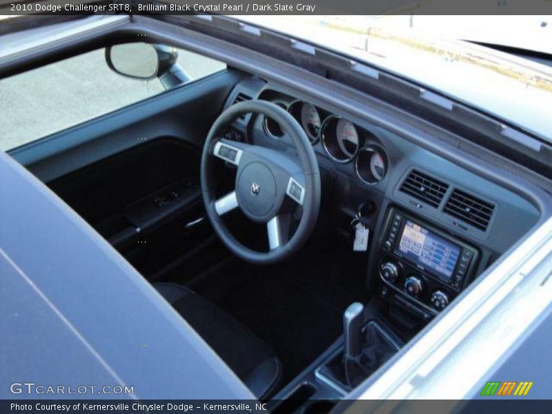 Brilliant Black Crystal Pearl / Dark Slate Gray 2010 Dodge Challenger SRT8