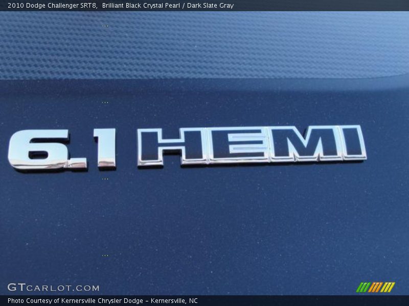 Brilliant Black Crystal Pearl / Dark Slate Gray 2010 Dodge Challenger SRT8