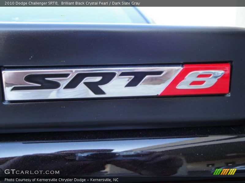 Brilliant Black Crystal Pearl / Dark Slate Gray 2010 Dodge Challenger SRT8
