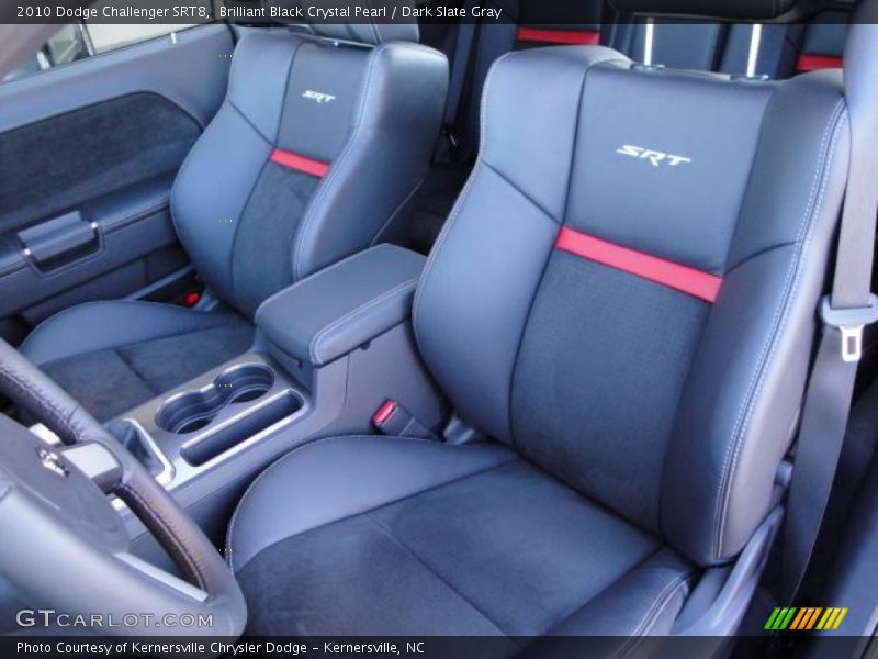 Brilliant Black Crystal Pearl / Dark Slate Gray 2010 Dodge Challenger SRT8