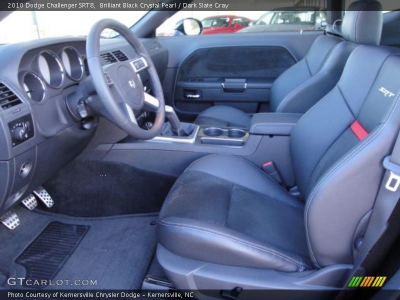 Brilliant Black Crystal Pearl / Dark Slate Gray 2010 Dodge Challenger SRT8