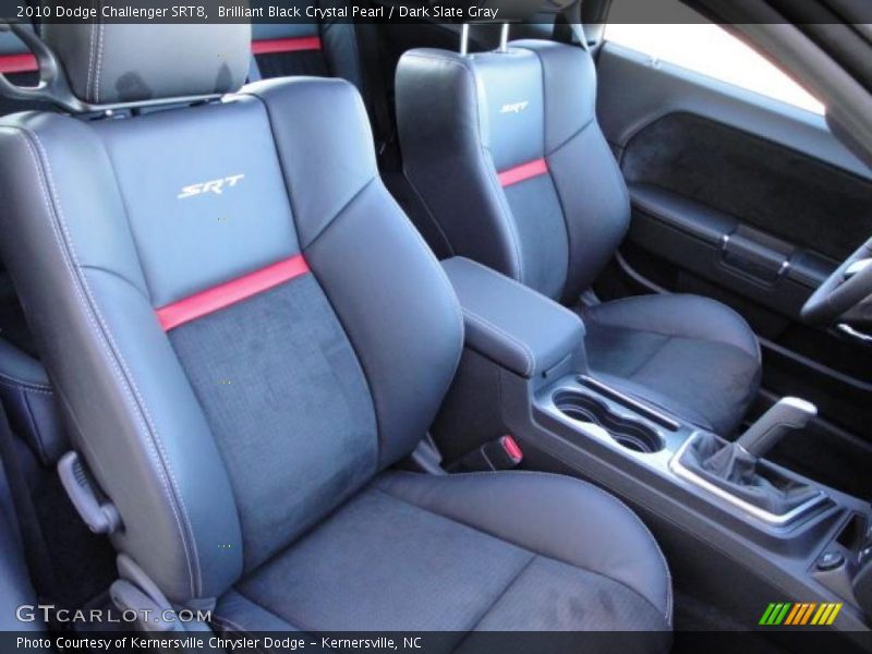 Brilliant Black Crystal Pearl / Dark Slate Gray 2010 Dodge Challenger SRT8