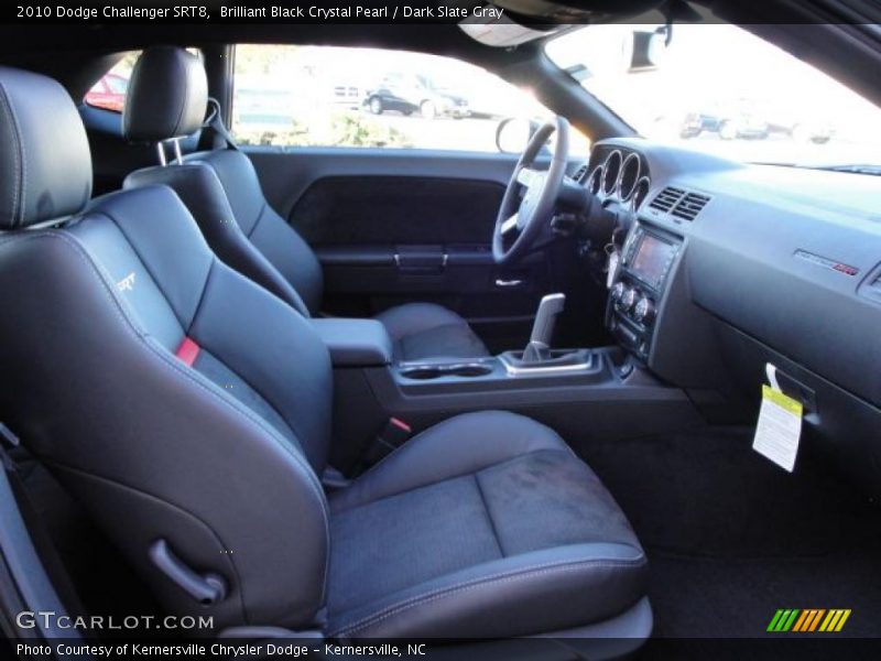 Brilliant Black Crystal Pearl / Dark Slate Gray 2010 Dodge Challenger SRT8