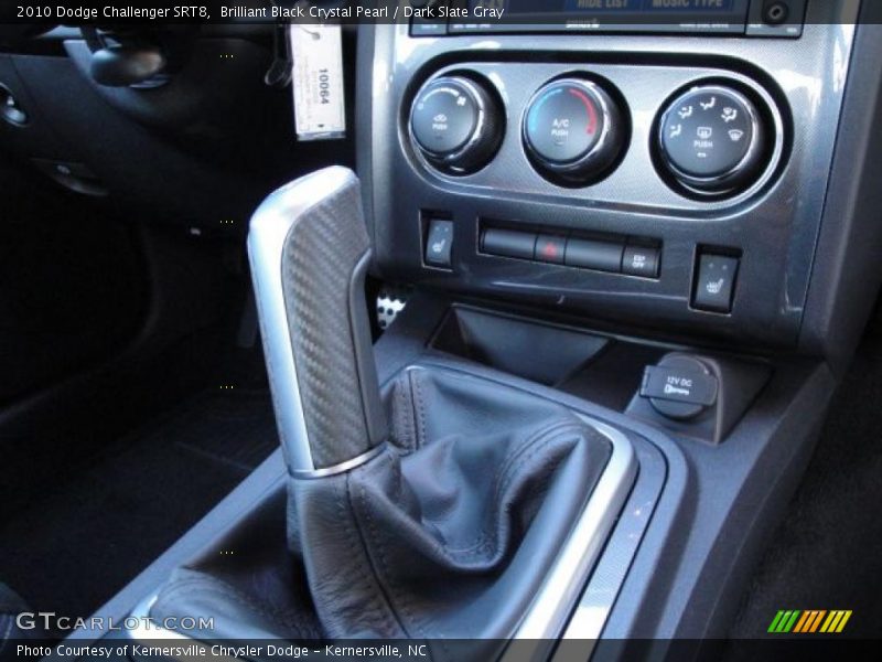 Brilliant Black Crystal Pearl / Dark Slate Gray 2010 Dodge Challenger SRT8